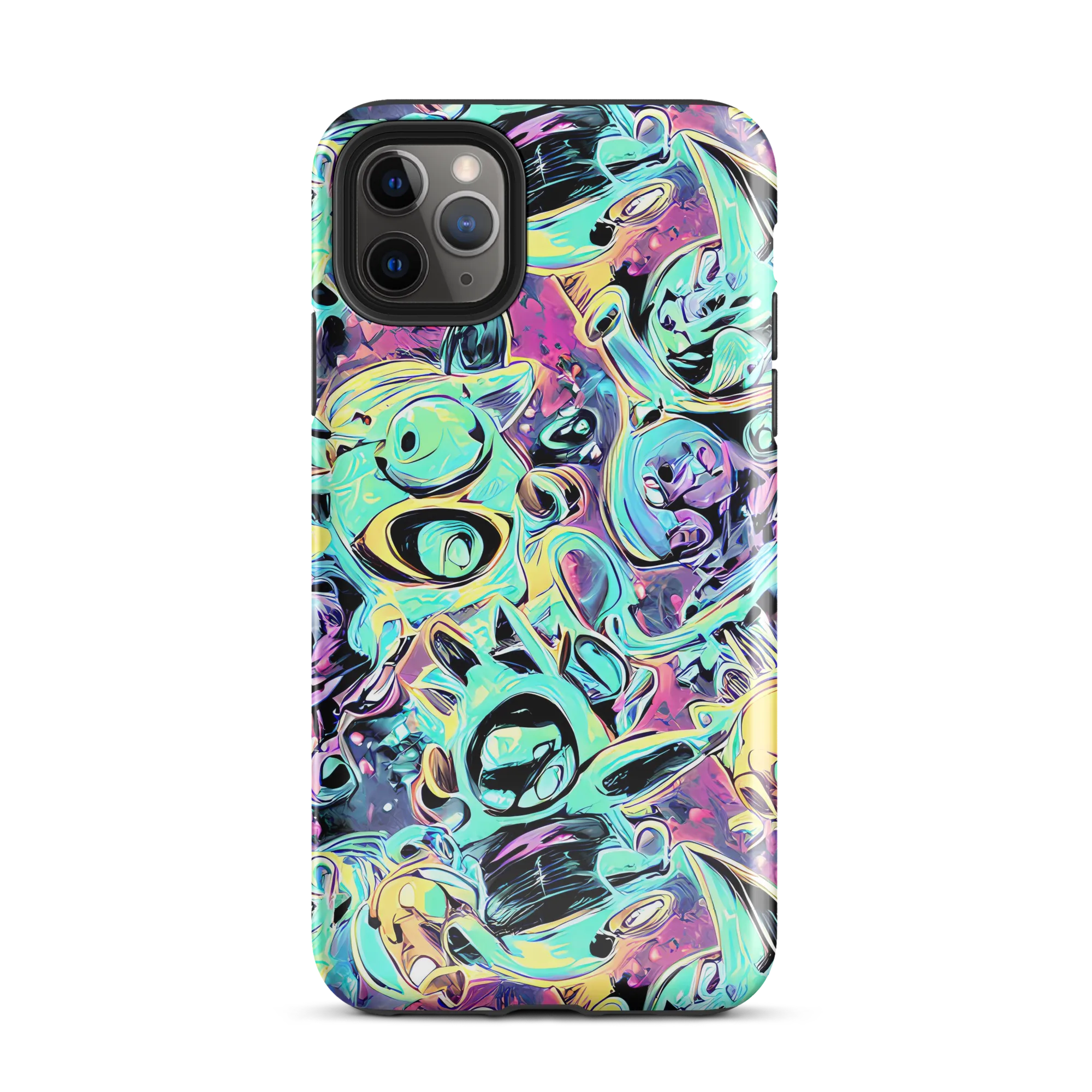 Aqua Oddity on Tough Case for iPhone® — Front