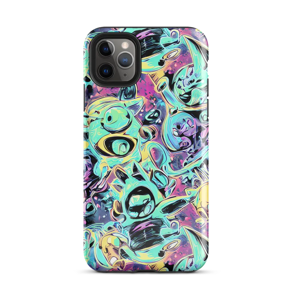 Aqua Oddity on Tough Case for iPhone® — Front