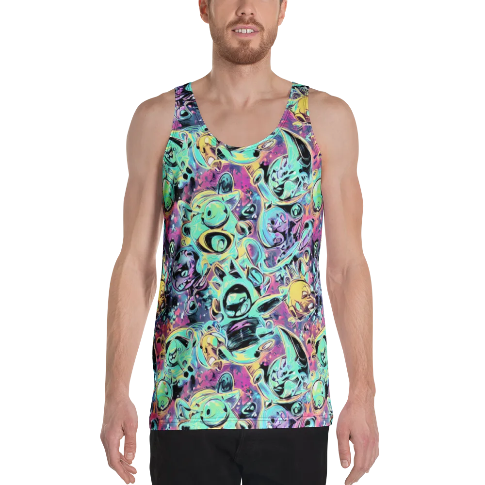 Aqua Oddity on Men's Tank Top — Front