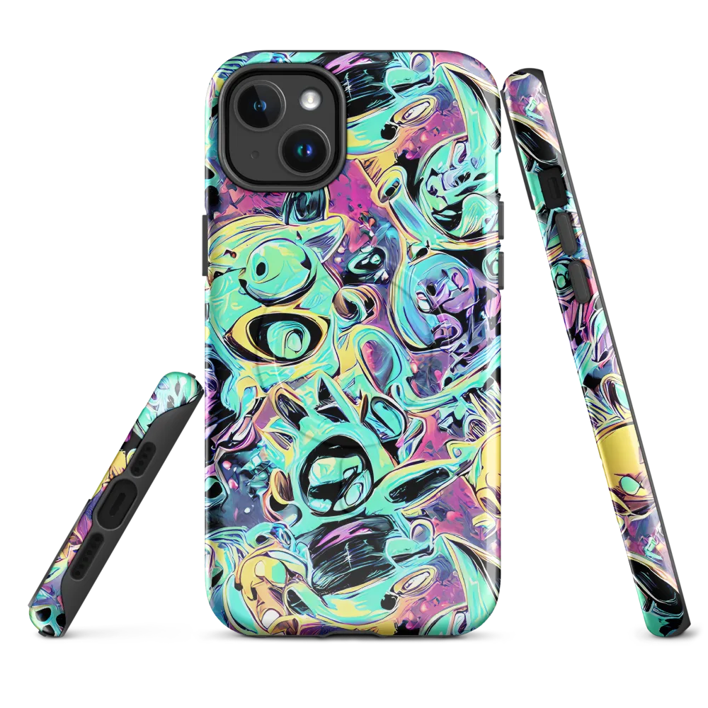 Aqua Oddity on MagSafe Tough Case for iPhone® — Front