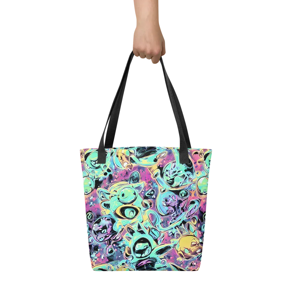 Aqua Oddity on Tote Bag — Front