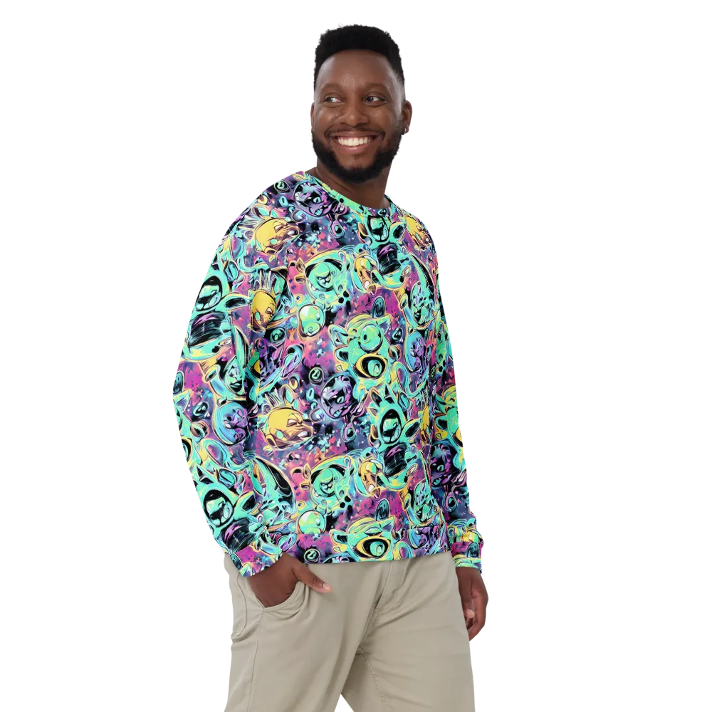 Aqua Oddity on Sweatshirt — Front