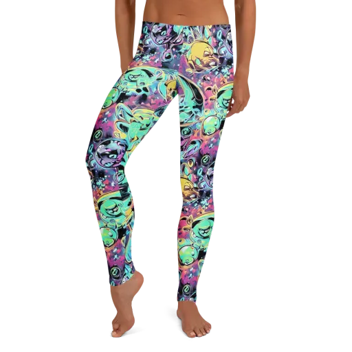 Aqua Oddity on a Leggings