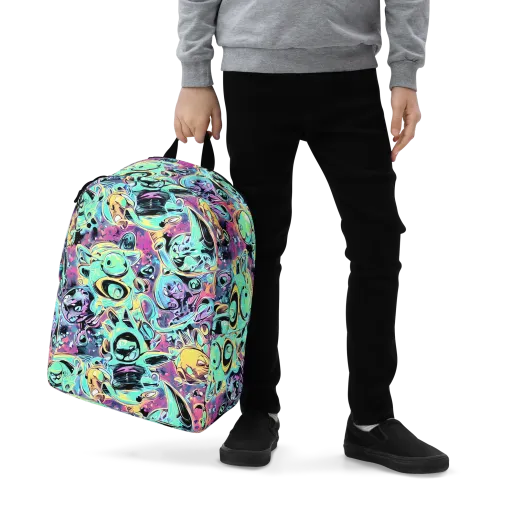 Aqua Oddity on a Minimalist Backpack