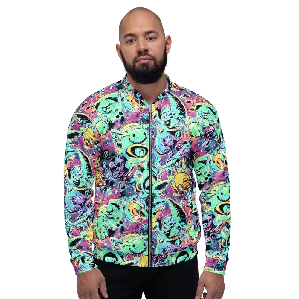 Aqua Oddity on Bomber Jacket — Front