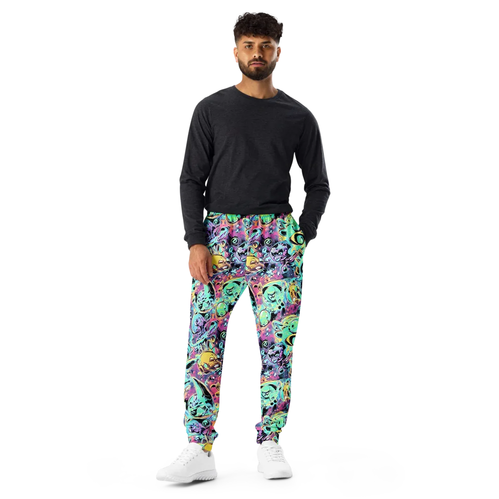 Aqua Oddity on Men's Joggers — Front