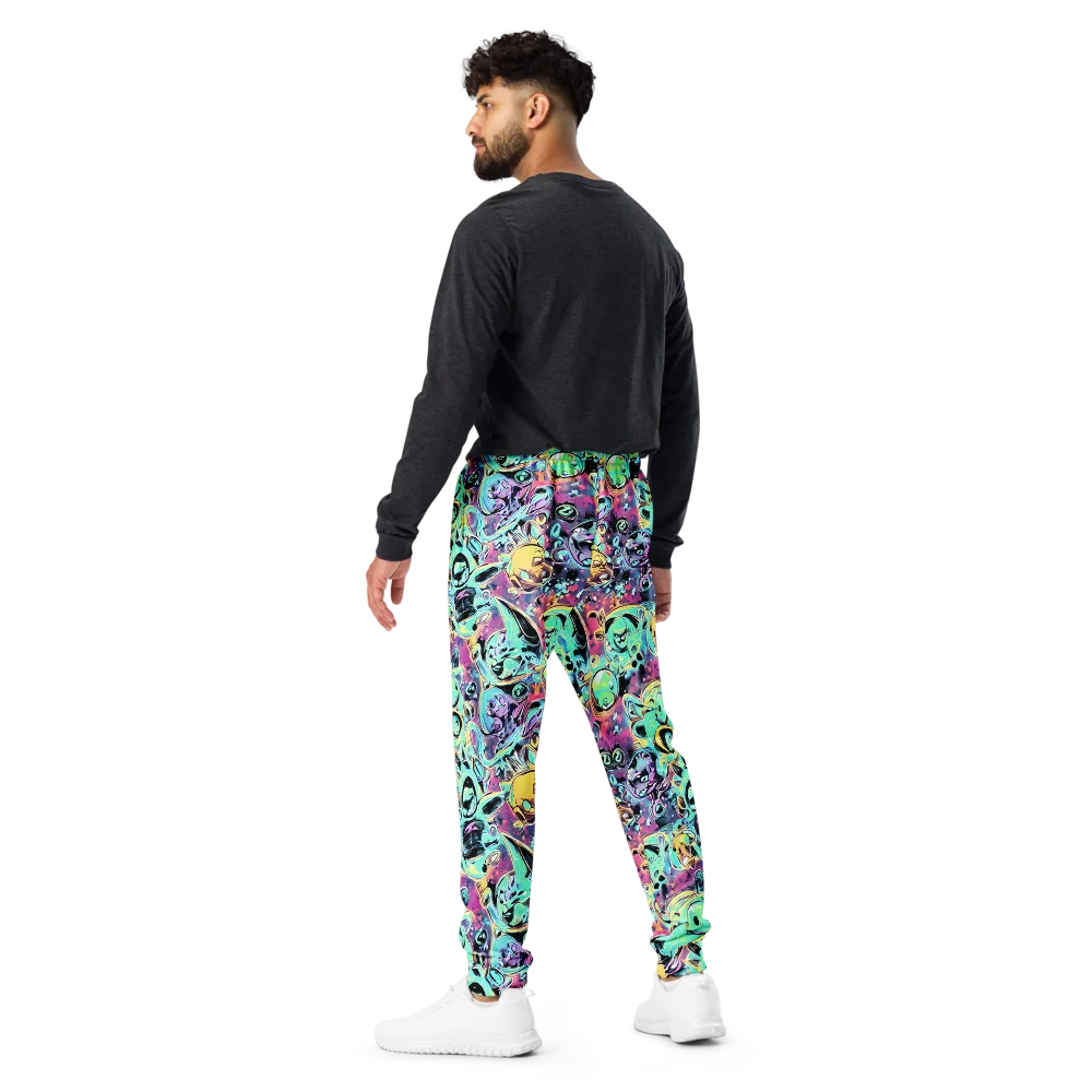 Aqua Oddity on Men's Joggers — Back