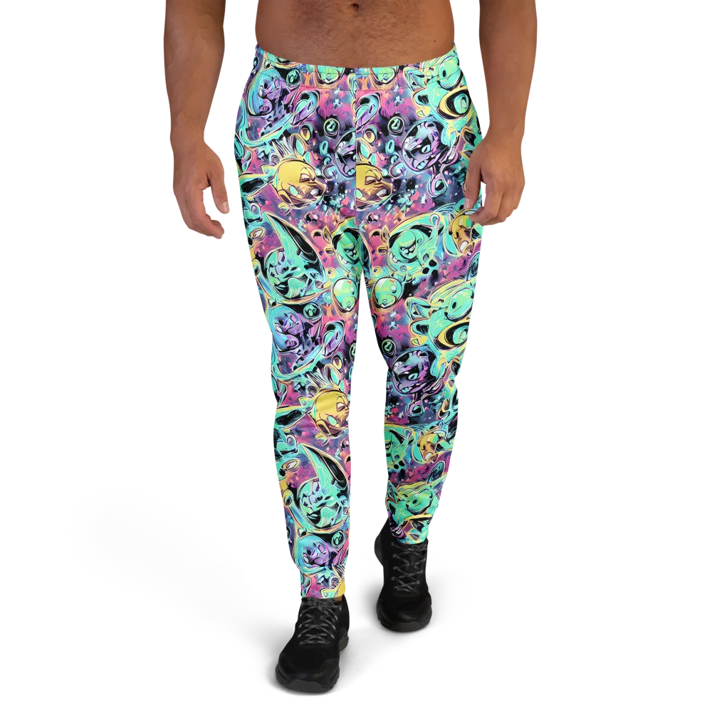 Aqua Oddity on Men's Joggers — Front