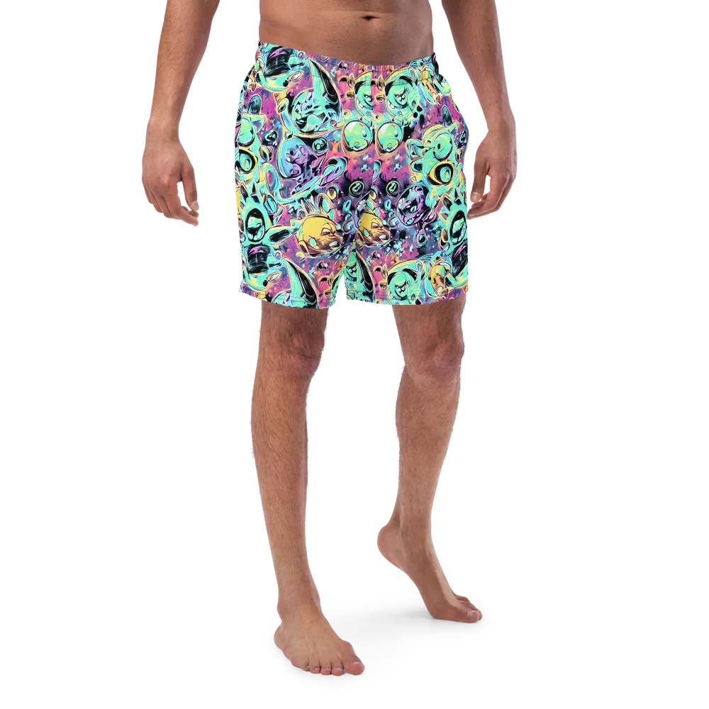 Aqua Oddity on Swim Trunks — Front