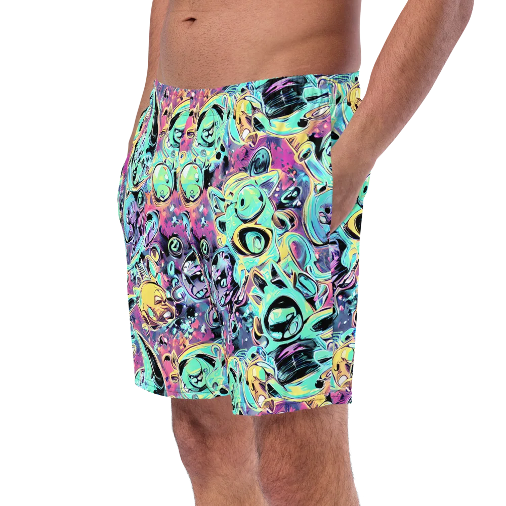 Aqua Oddity on Swim Trunks — Left Front