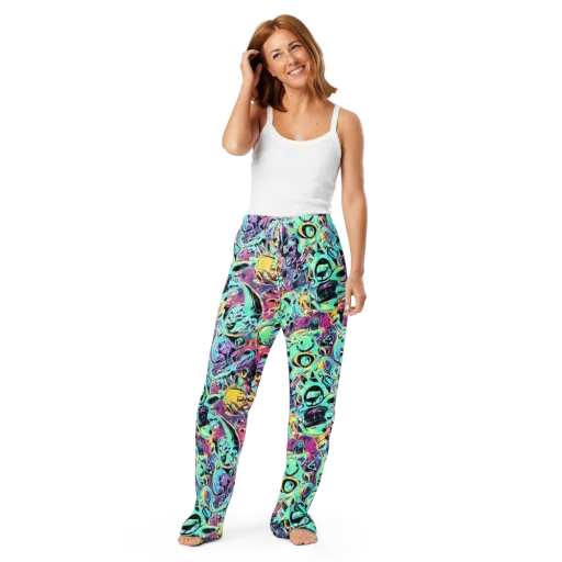 Aqua Oddity on a Women's Pajama Pants