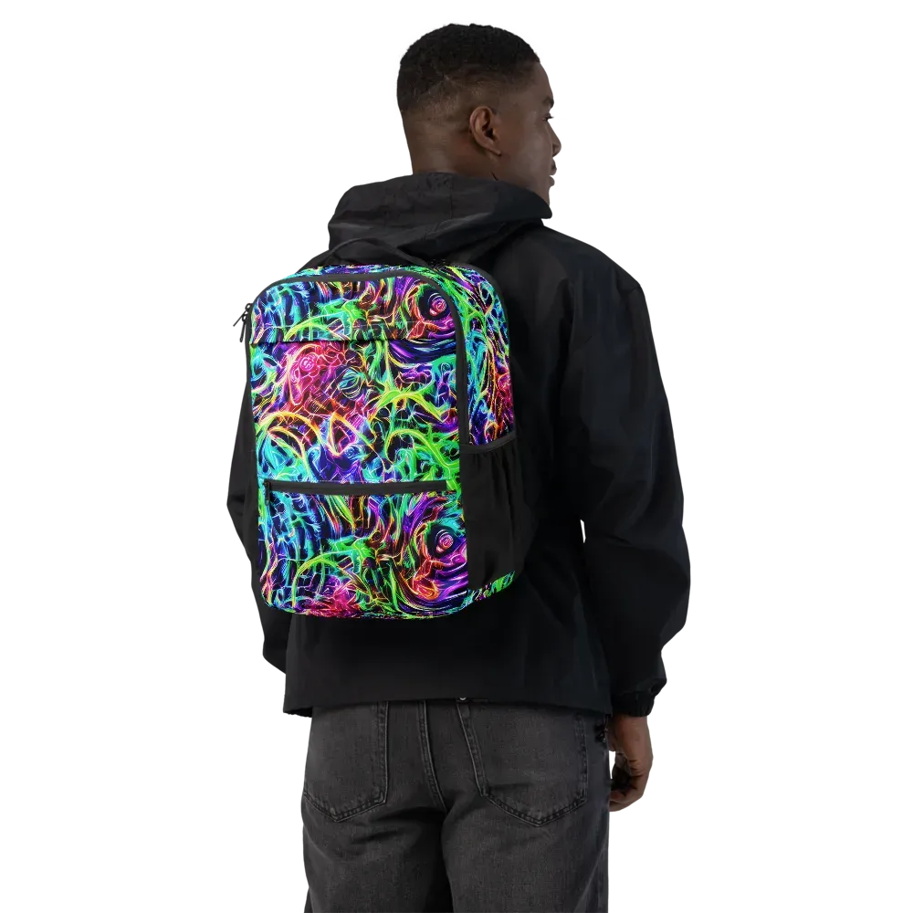 Electric Wilds on Utility Backpack — Back