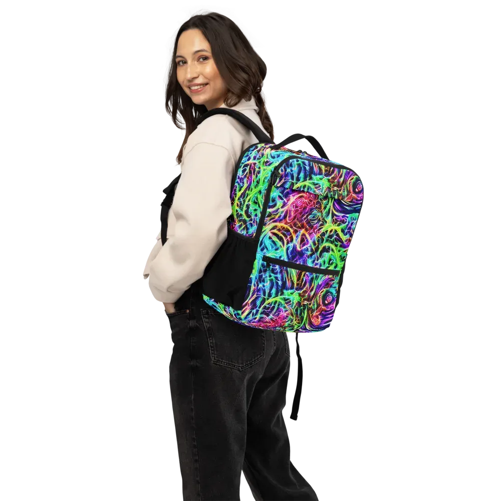 Electric Wilds on Utility Backpack — Back
