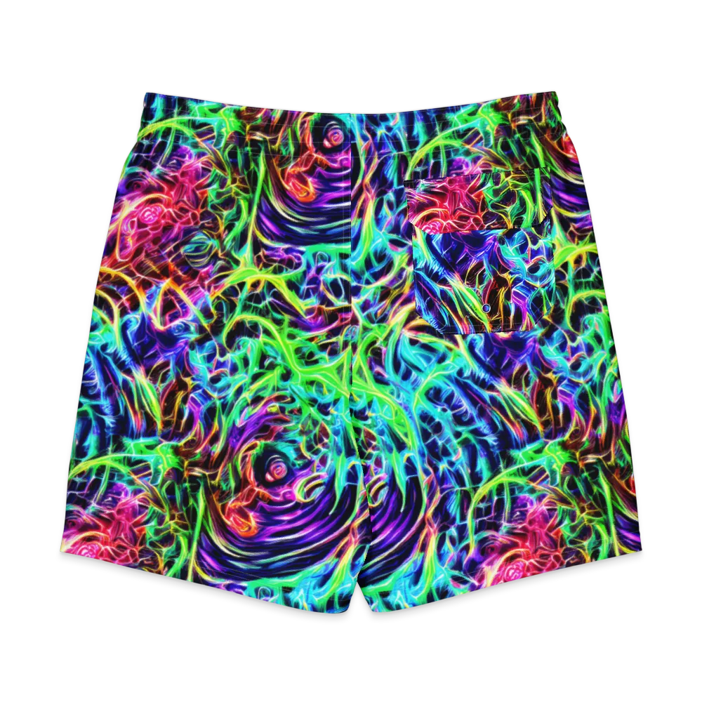 Electric Wilds on Men's Board Shorts — Back