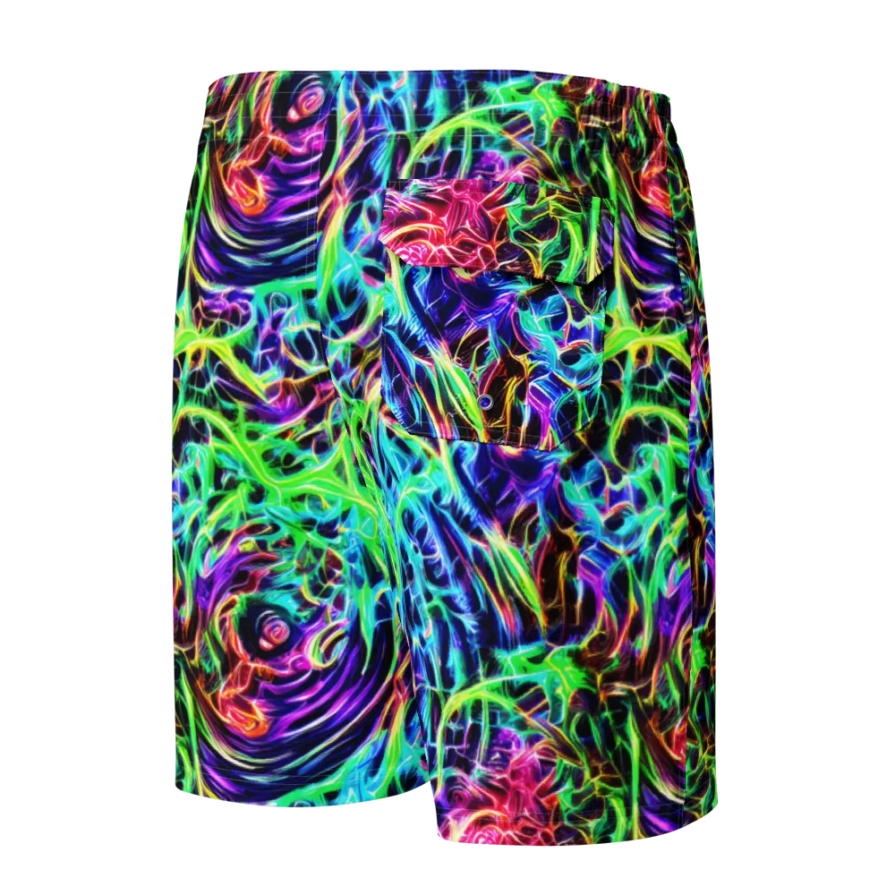 Electric Wilds on Men's Board Shorts — Back