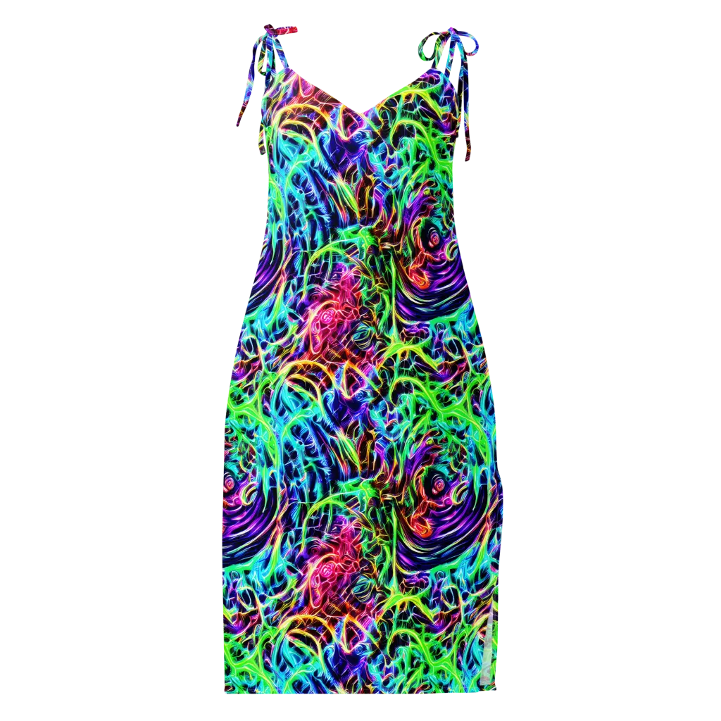 Electric Wilds on Slip Dress — Front