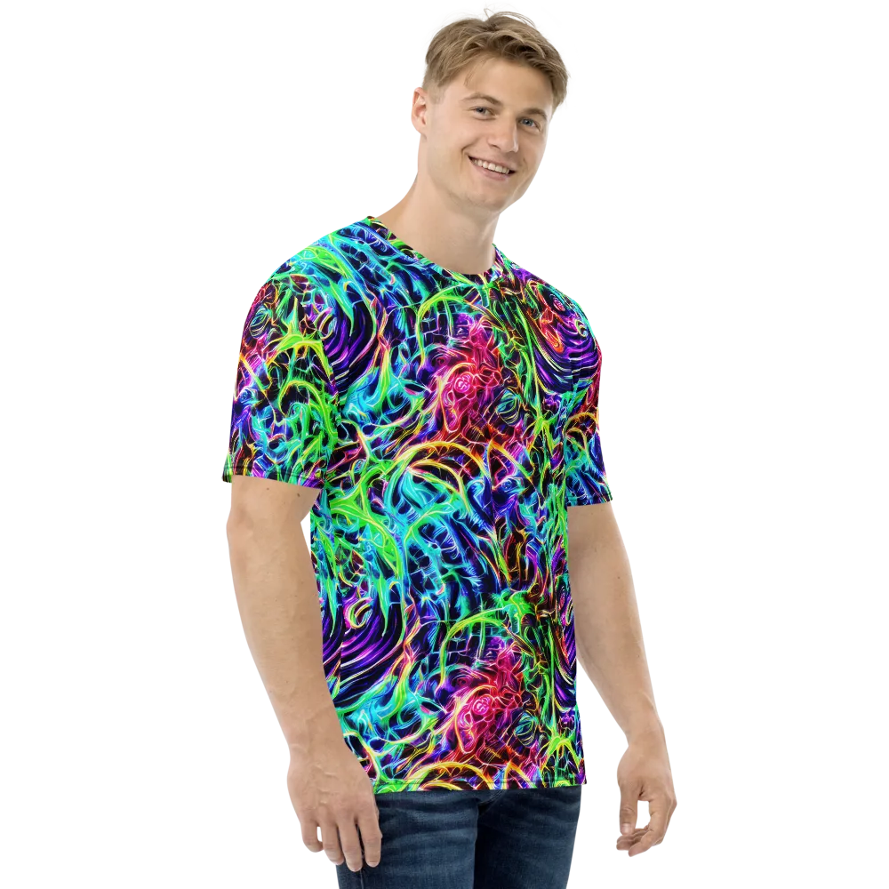 Electric Wilds on Men's Crew Neck T-Shirt — Right