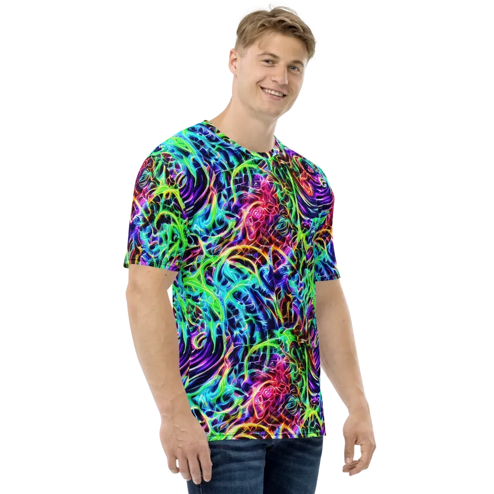 Electric Wilds on Men's Crew Neck T-Shirt — Right