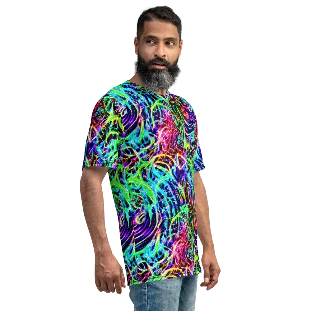 Electric Wilds on Men's Crew Neck T-Shirt — Right