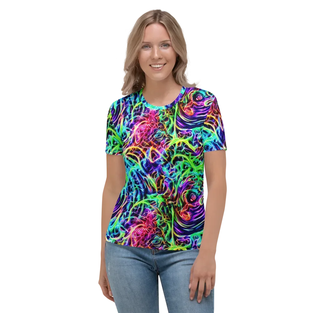 Electric Wilds on Women's Crew Neck T-Shirt — Front