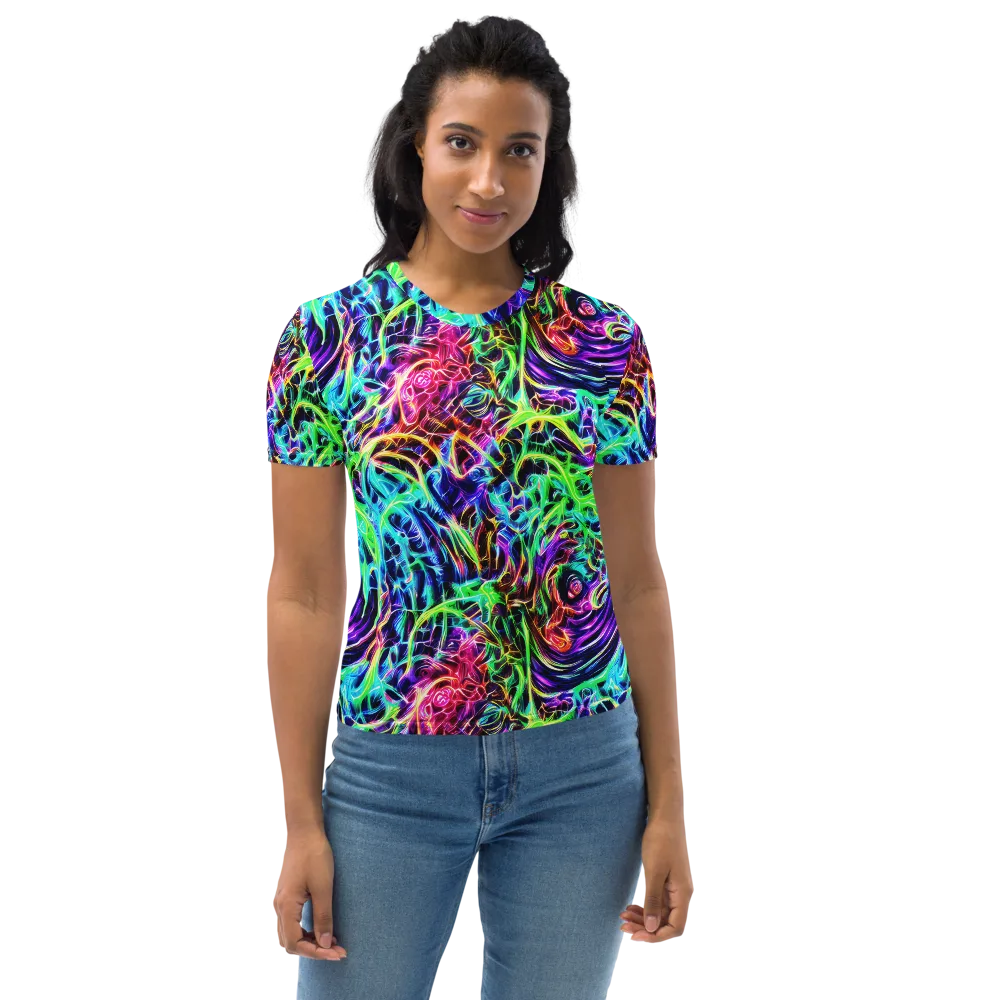 Electric Wilds on Women's Crew Neck T-Shirt — Front
