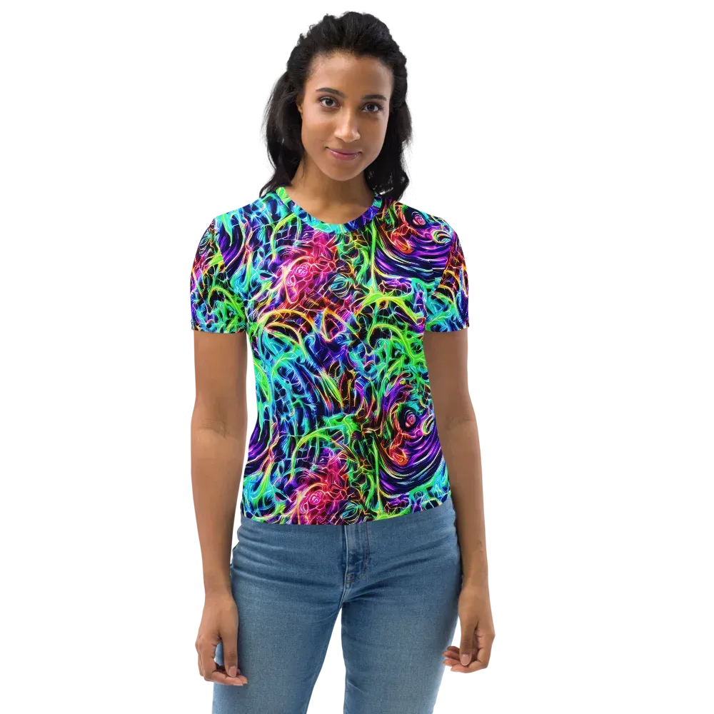 Electric Wilds on Women's Crew Neck T-Shirt — Front