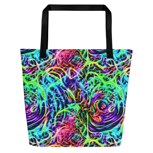 Electric Wilds on a Large Tote Bag W/ Pocket