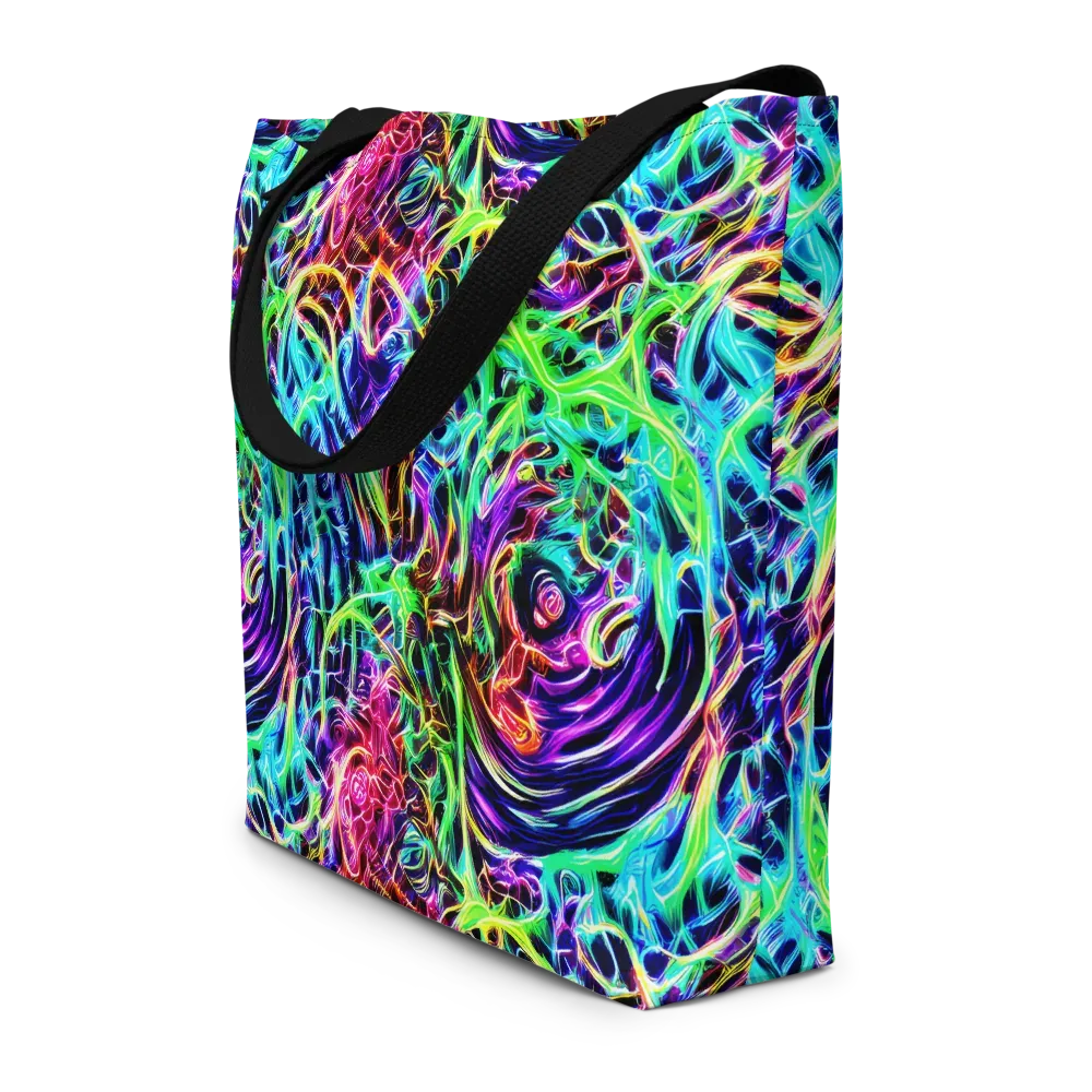 Electric Wilds on Large Tote Bag W/ Pocket — Front