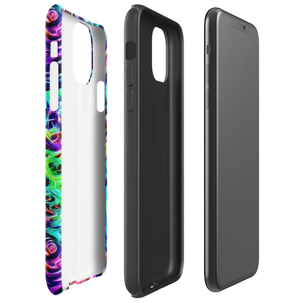 Electric Wilds on Tough Case for iPhone® — Right