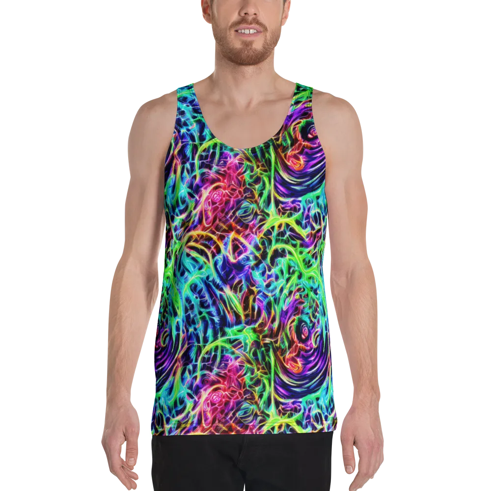 Electric Wilds on Men's Tank Top — Front