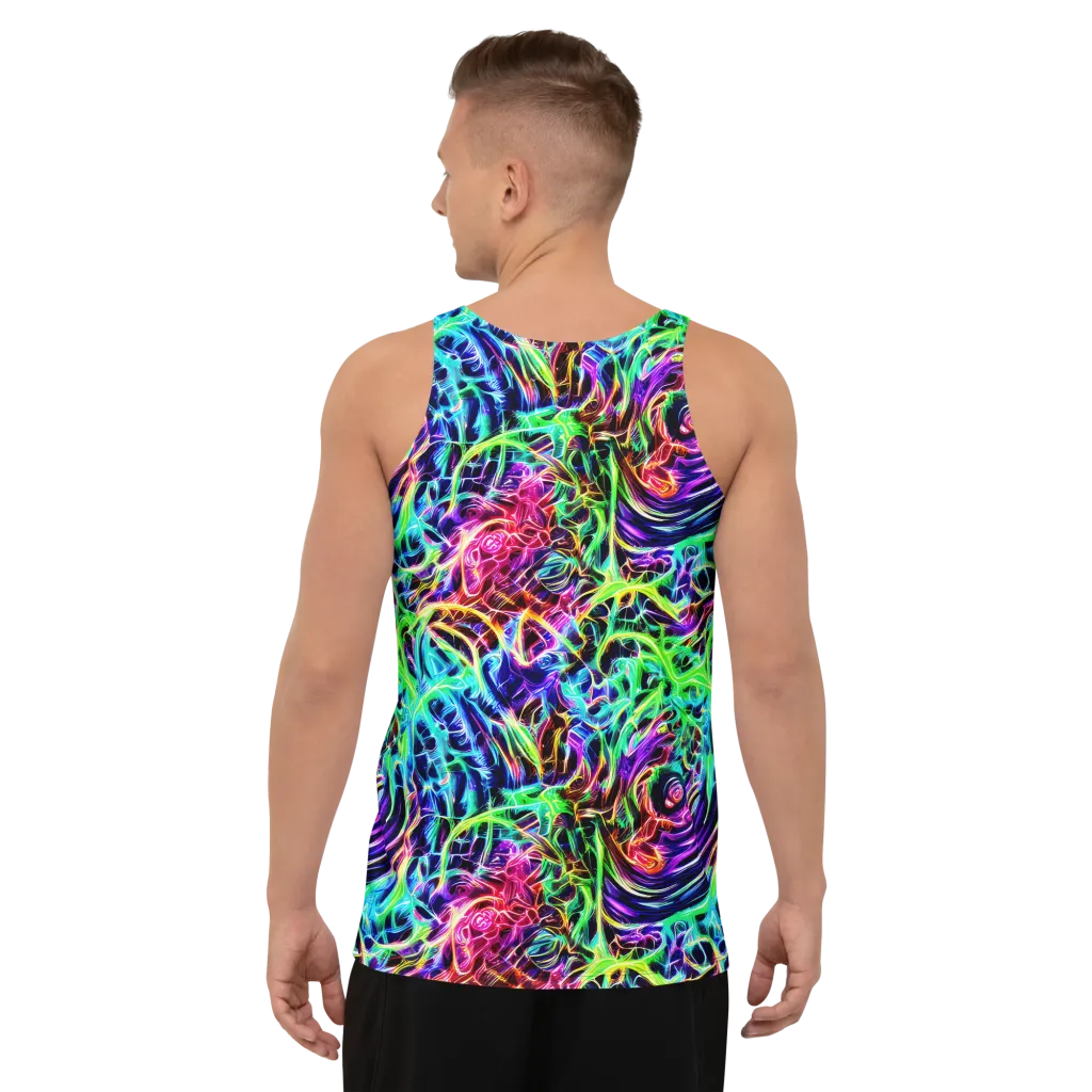 Electric Wilds on Men's Tank Top — Back