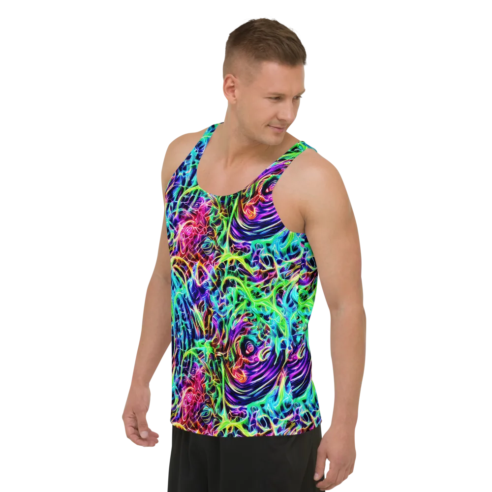 Electric Wilds on Men's Tank Top — Left Front