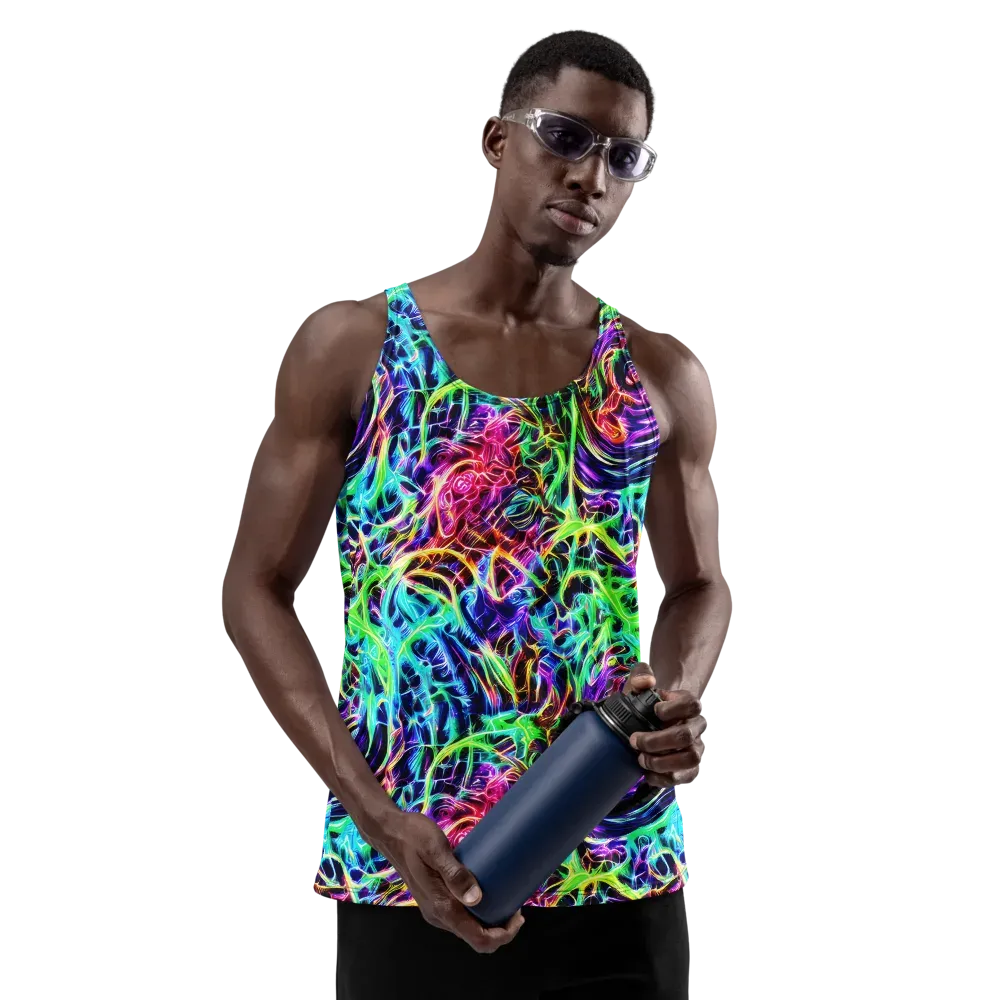 Electric Wilds on Men's Tank Top — Front
