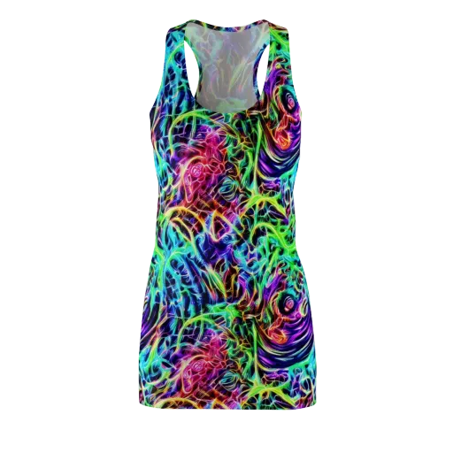 Electric Wilds on a Racerback Dress