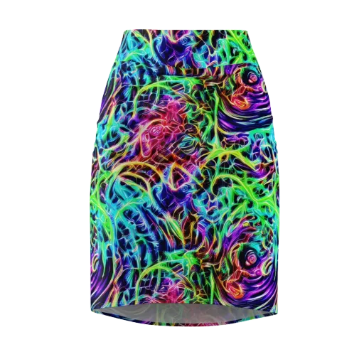 Electric Wilds on a Pencil Skirt