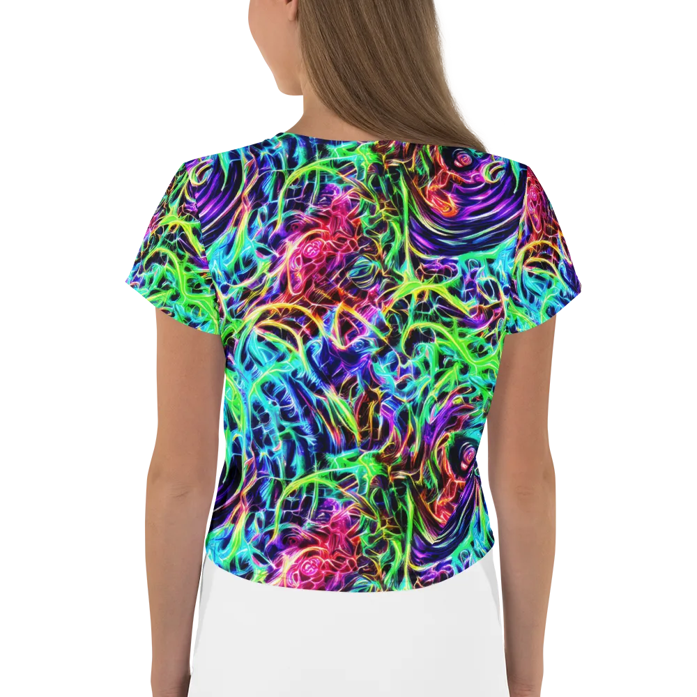 Electric Wilds on Crop Tee — Back