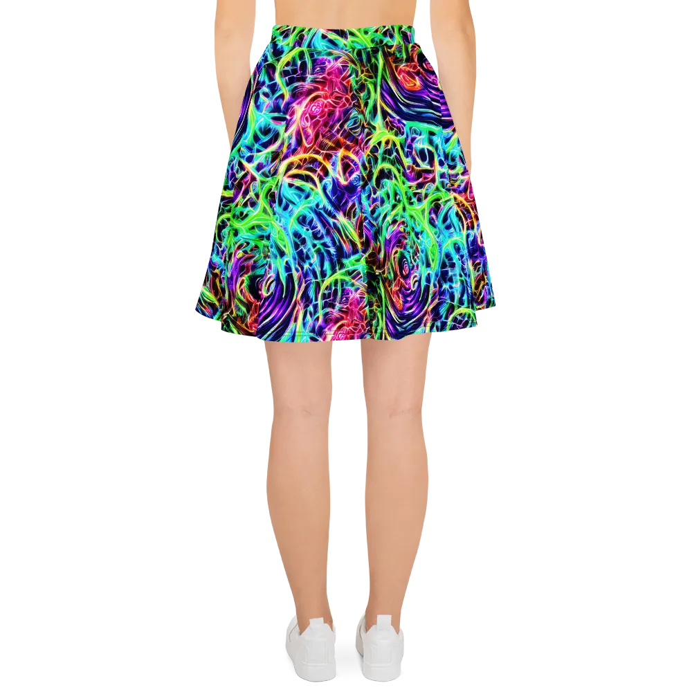 Electric Wilds on Skater Skirt — Back