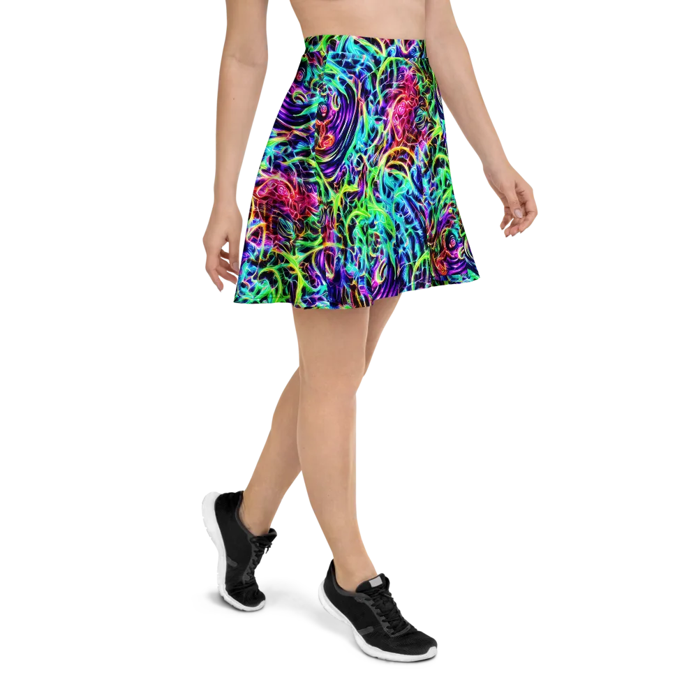 Electric Wilds on Skater Skirt — Right
