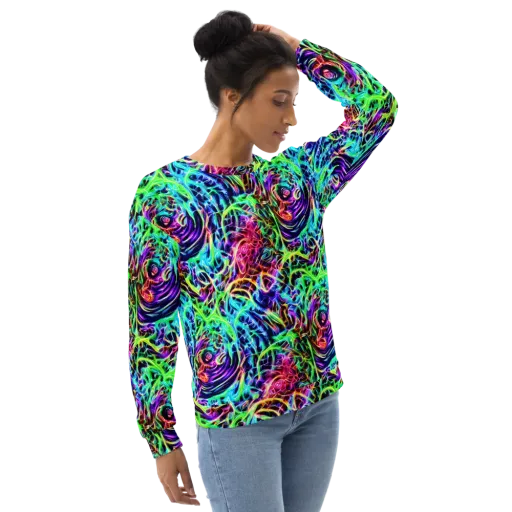 Electric Wilds on a Sweatshirt