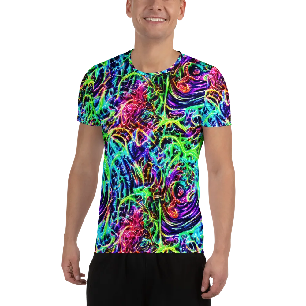 Electric Wilds on Men's Athletic T-Shirt — Front