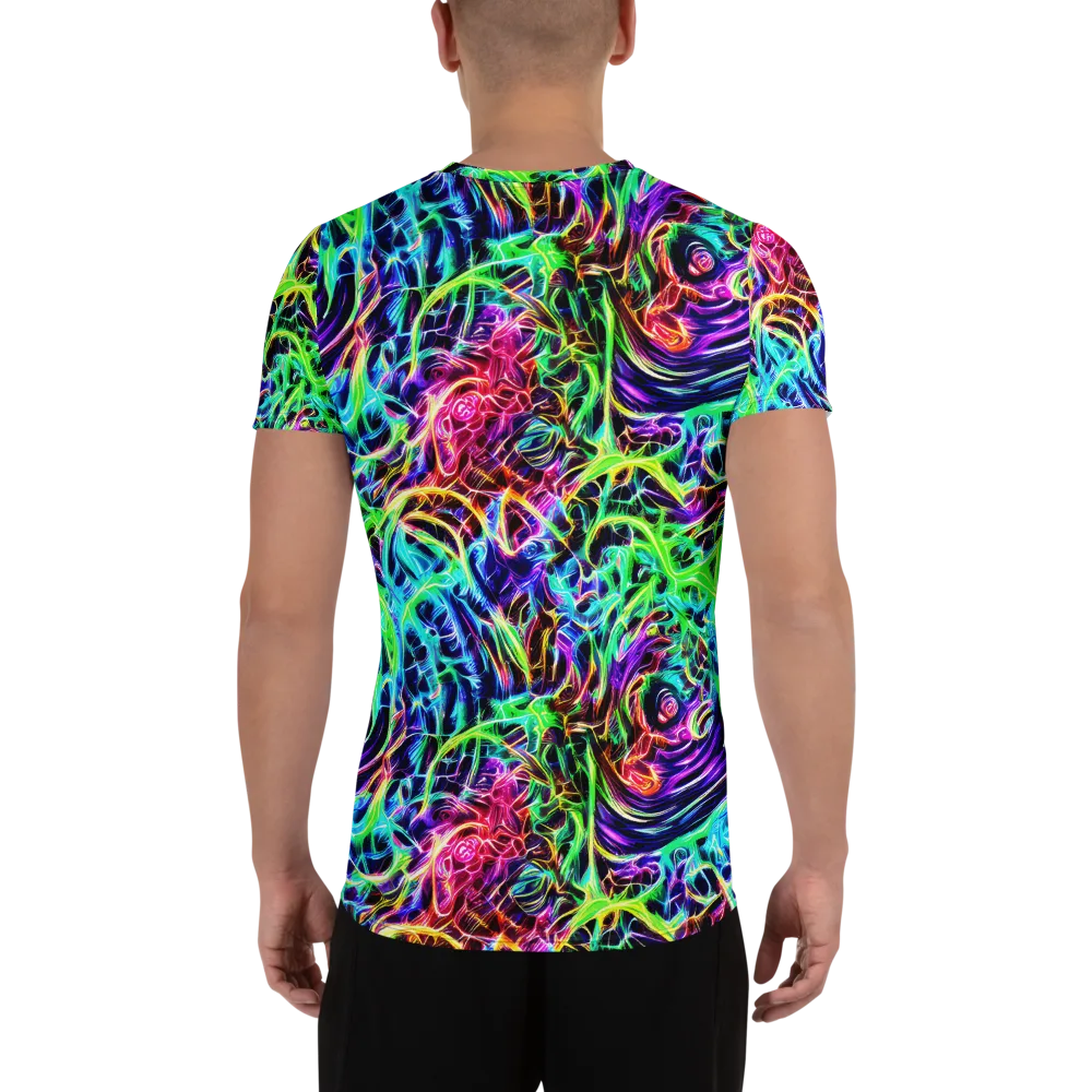 Electric Wilds on Men's Athletic T-Shirt — Back