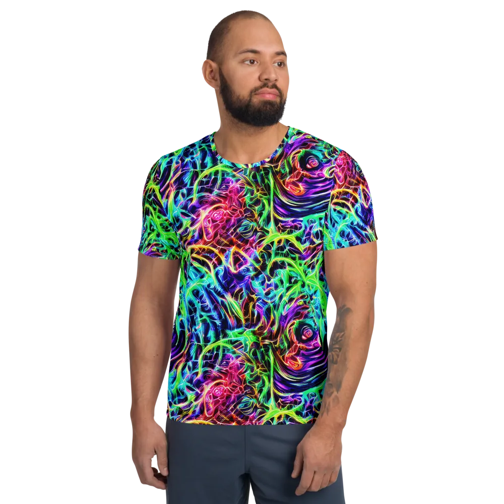 Electric Wilds on Men's Athletic T-Shirt — Front