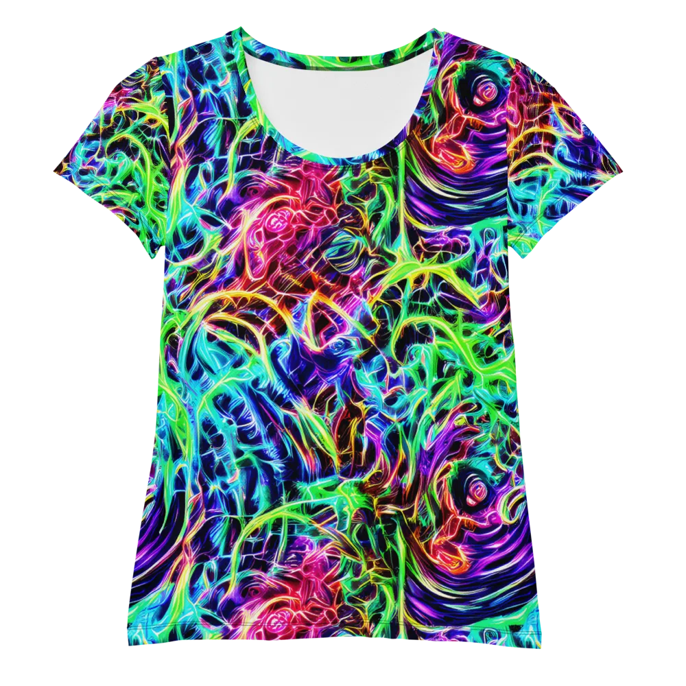 Electric Wilds on Women's Athletic T-Shirt — Front