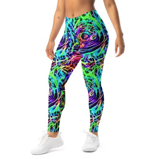 Electric Wilds on a Leggings