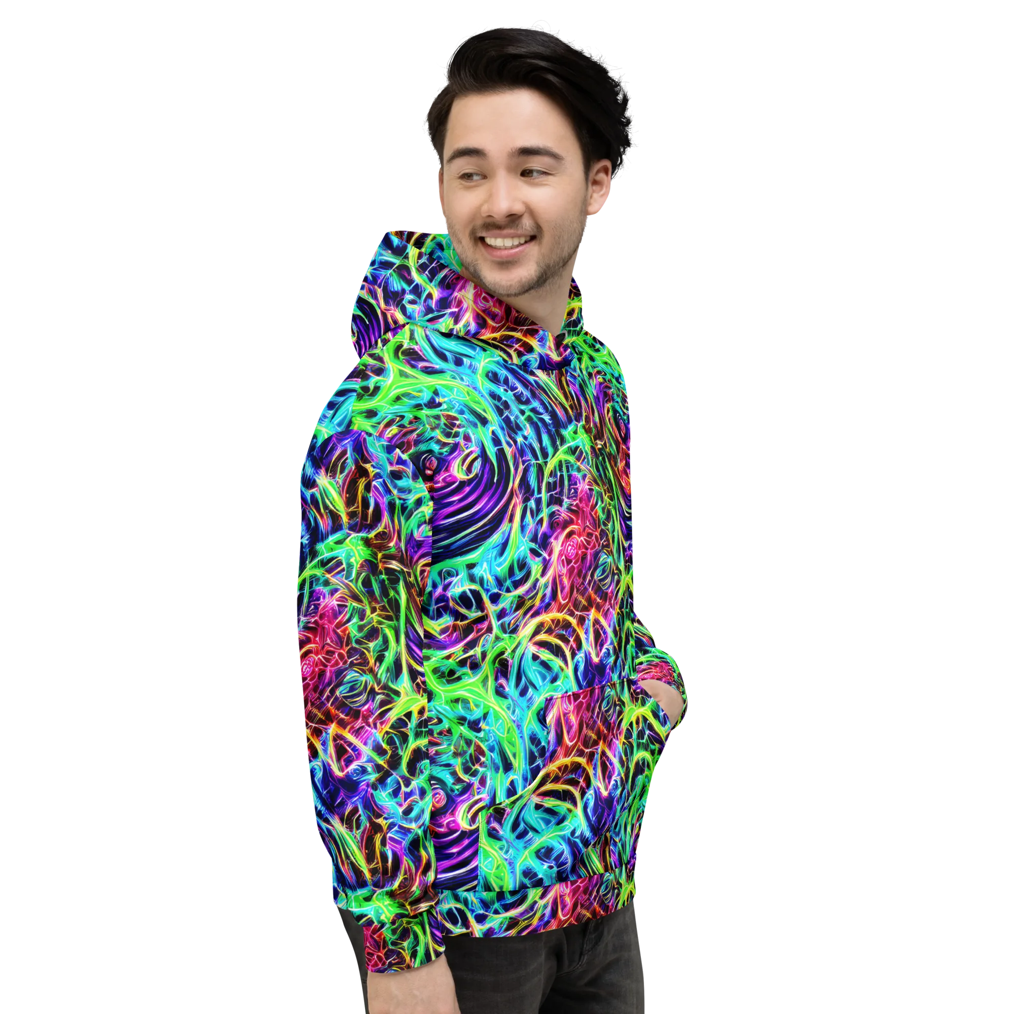 Electric Wilds on Hoodie — Right