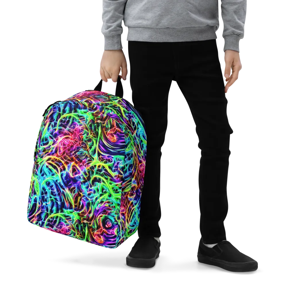 Electric Wilds on Minimalist Backpack — Zoomed-in