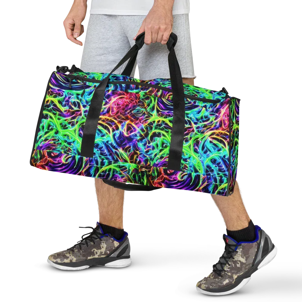 Electric Wilds on Duffle Bag — Front