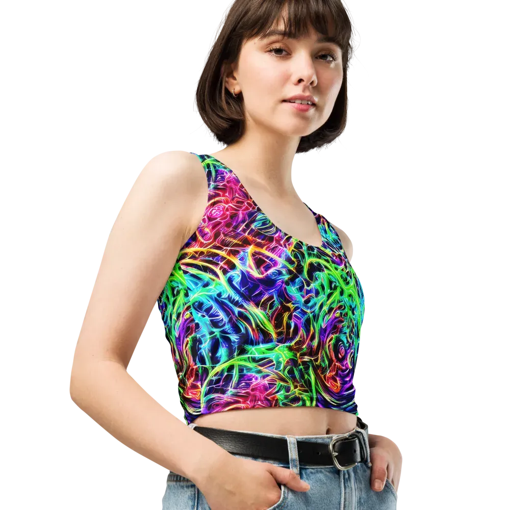 Electric Wilds on Crop Top — Right Front
