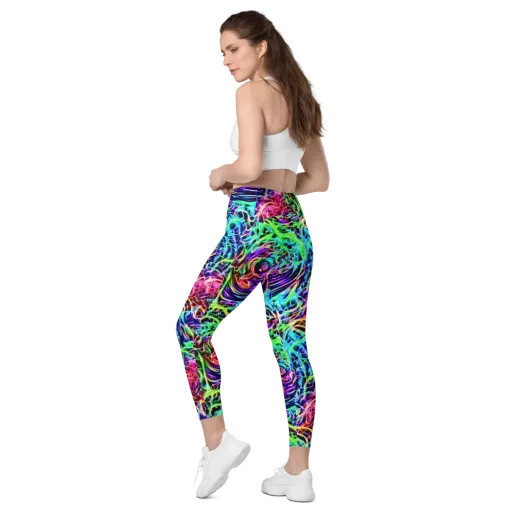 Electric Wilds on a Leggings with Pockets