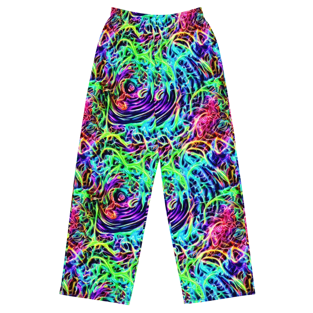 Electric Wilds on Wide-Leg Pants — Front